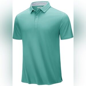 TACVASEN Men's Polo Shirts Short Sleeve Casual Cotton Pique 3 Buttons T-Shirts